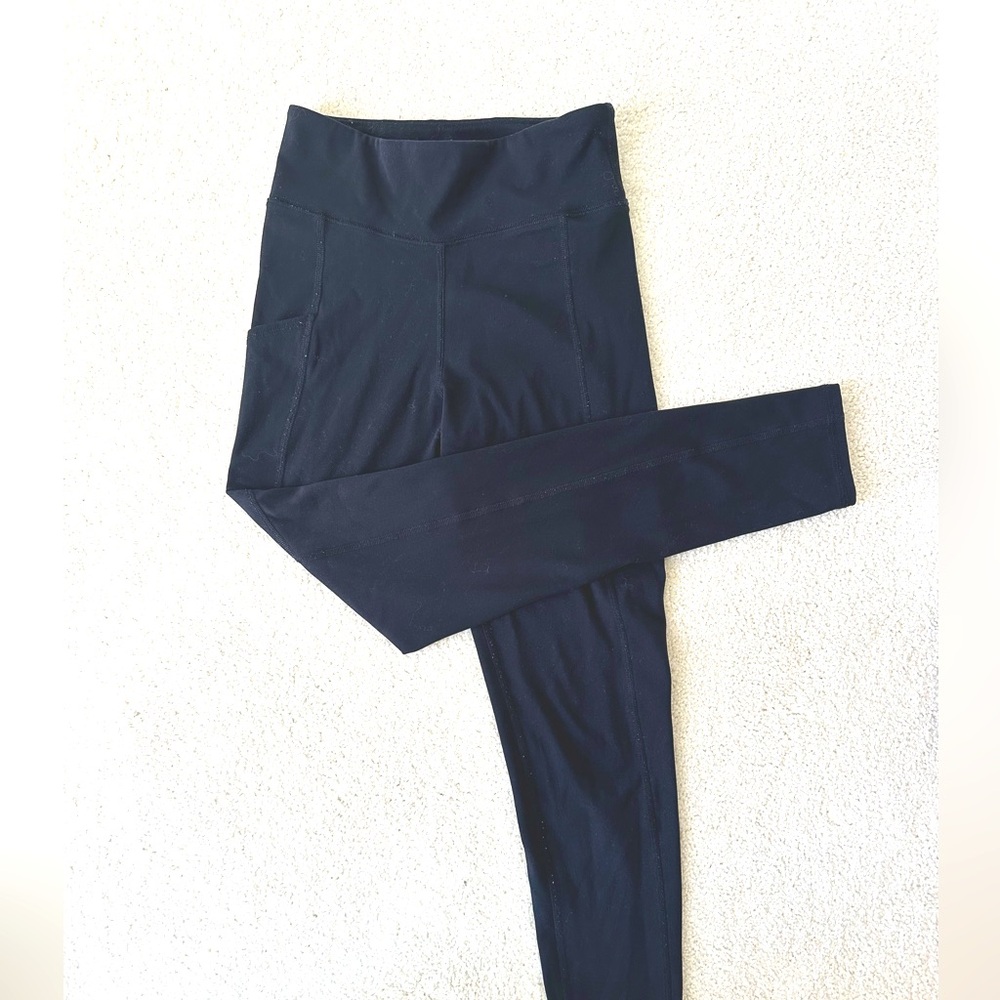 Black High-Waisted Leggings Abercrombie kids size 11/12